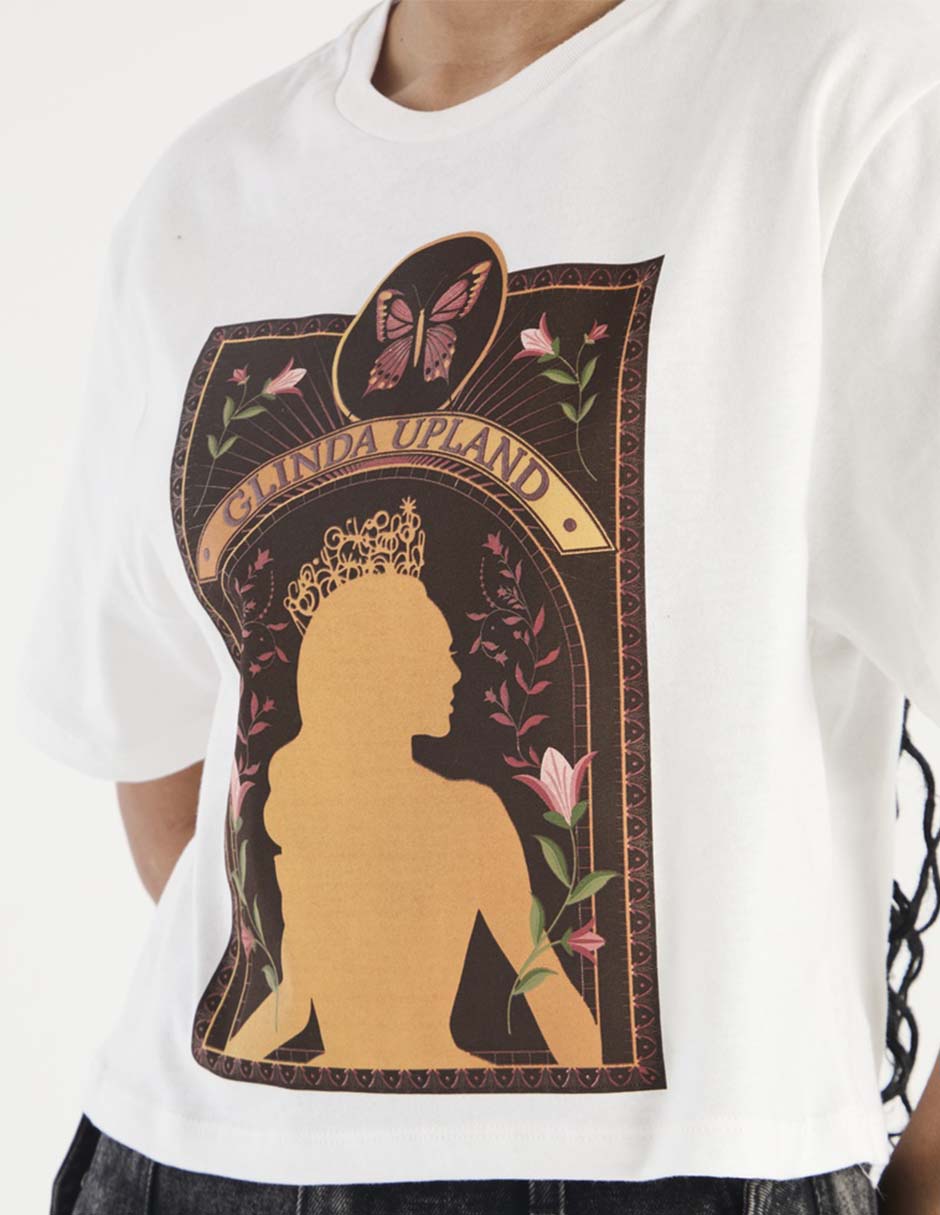 Playera manga corta Tee Bar cuello redondo para mujer