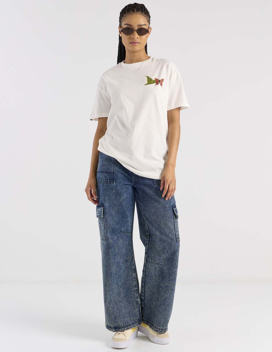 Playera manga corta cuello redondo para mujer 3