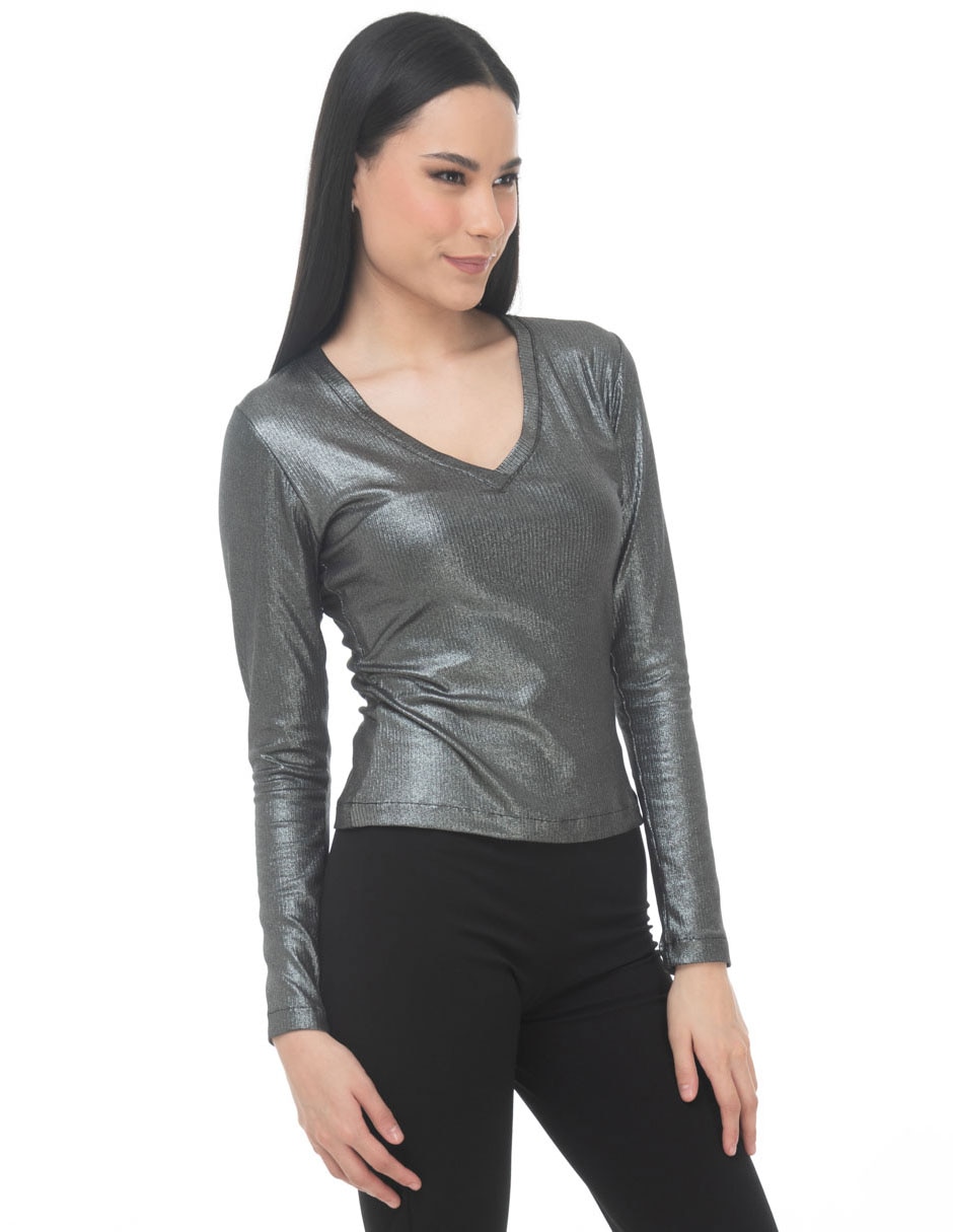 Blusa Sarah Bustani manga larga para mujer