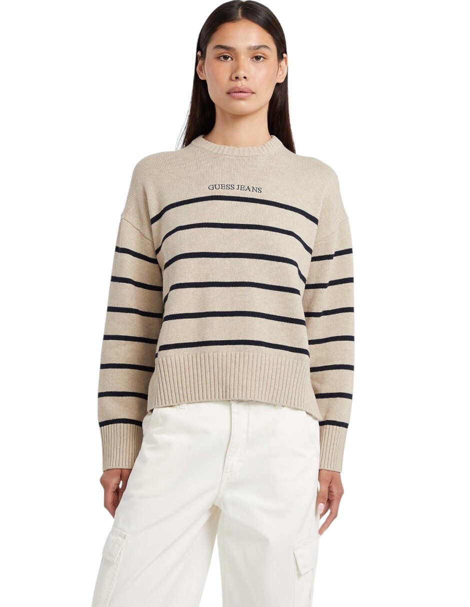 Suéter cuello redondo para mujer