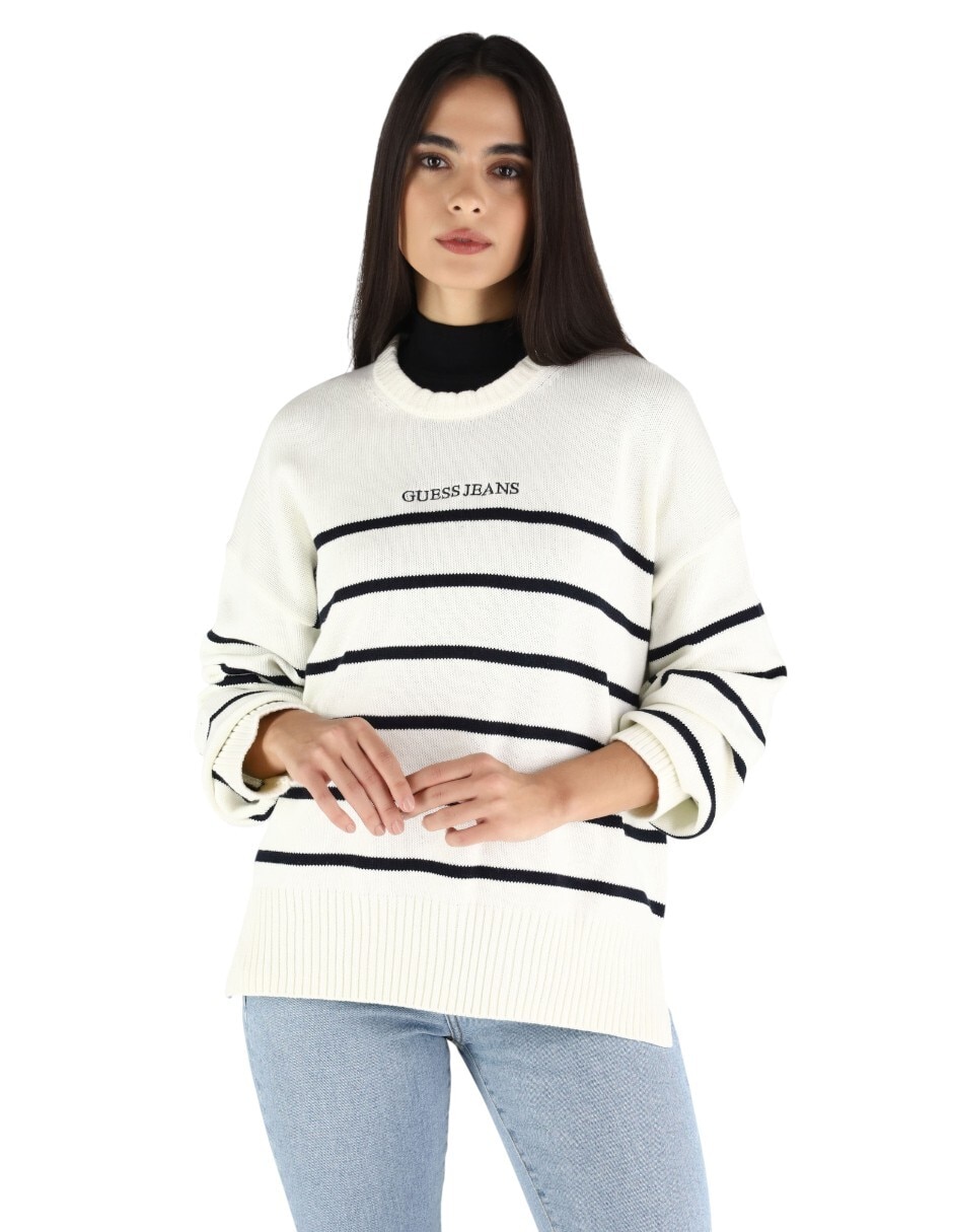 Suéter cuello redondo para mujer 2