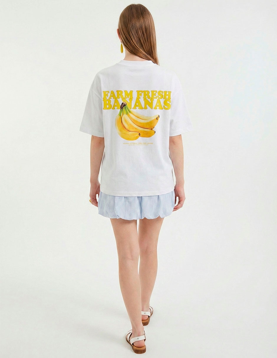 Playera manga corta cuello redondo mujer 5