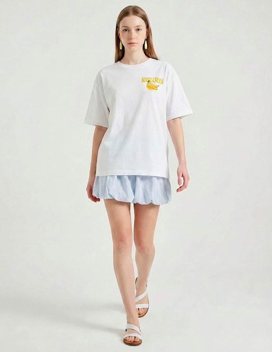 Playera manga corta cuello redondo mujer 4