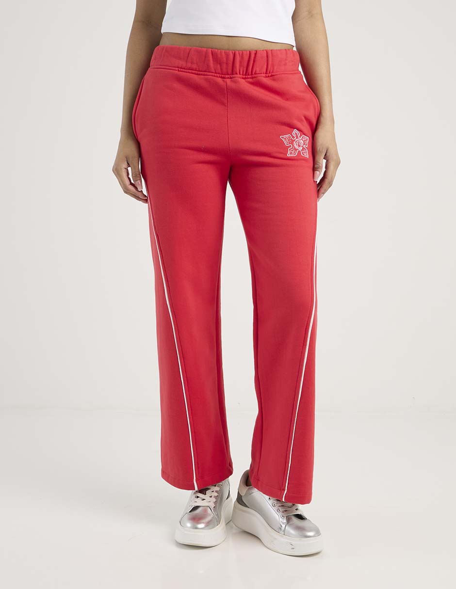 Pants regular con elástico para mujer 1