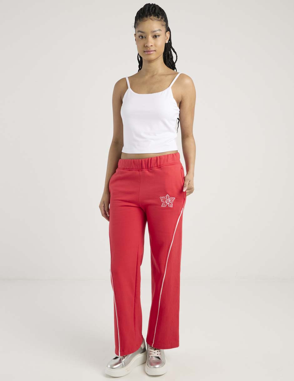 Pants regular con elástico para mujer 3