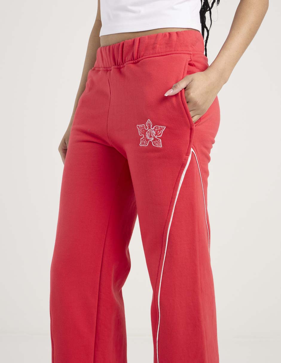 Pants regular con elástico para mujer 4