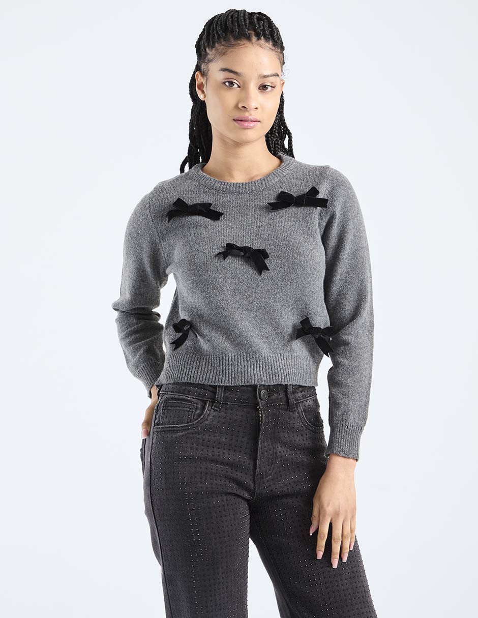 Suéter cuello redondo para mujer 1