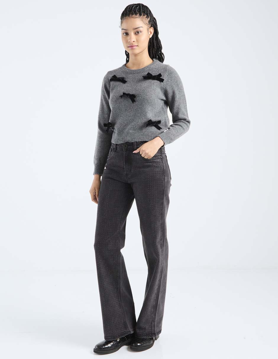 Suéter cuello redondo para mujer 6