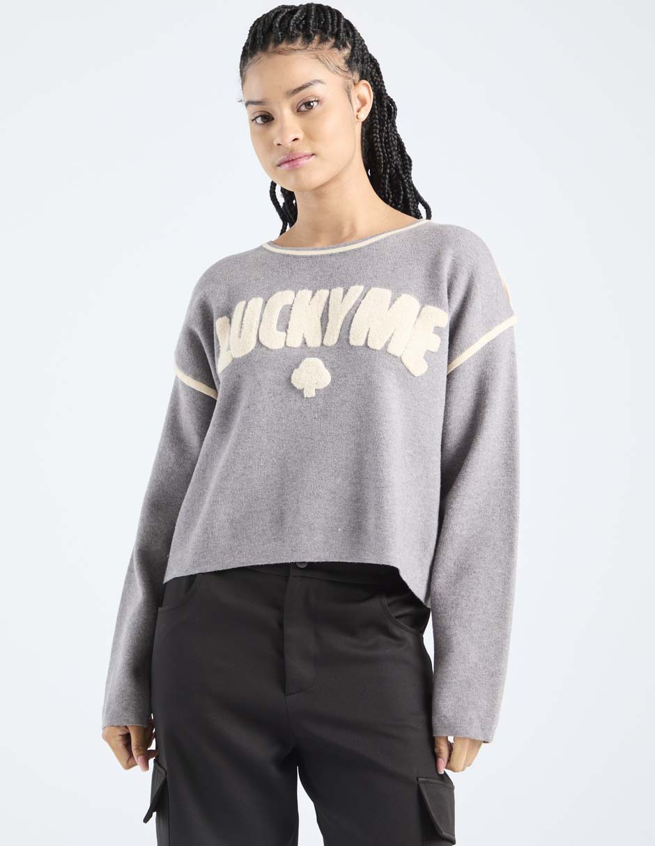 Suéter cuello redondo para mujer 1