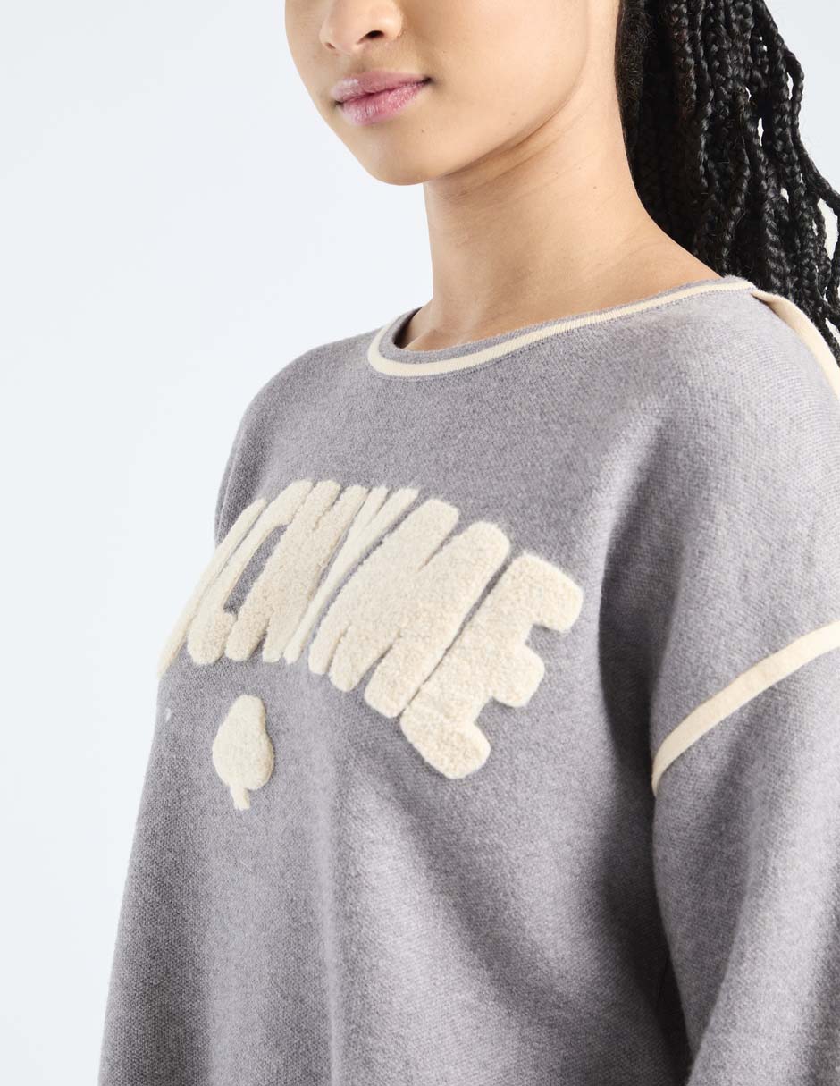 Suéter cuello redondo para mujer 7