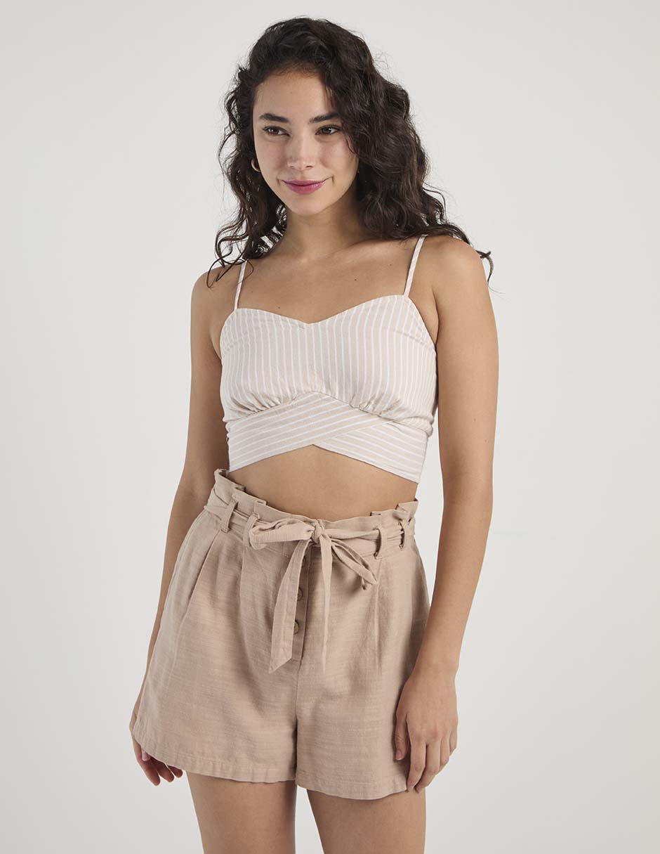 Top That's It escote corazón tirante ajustable