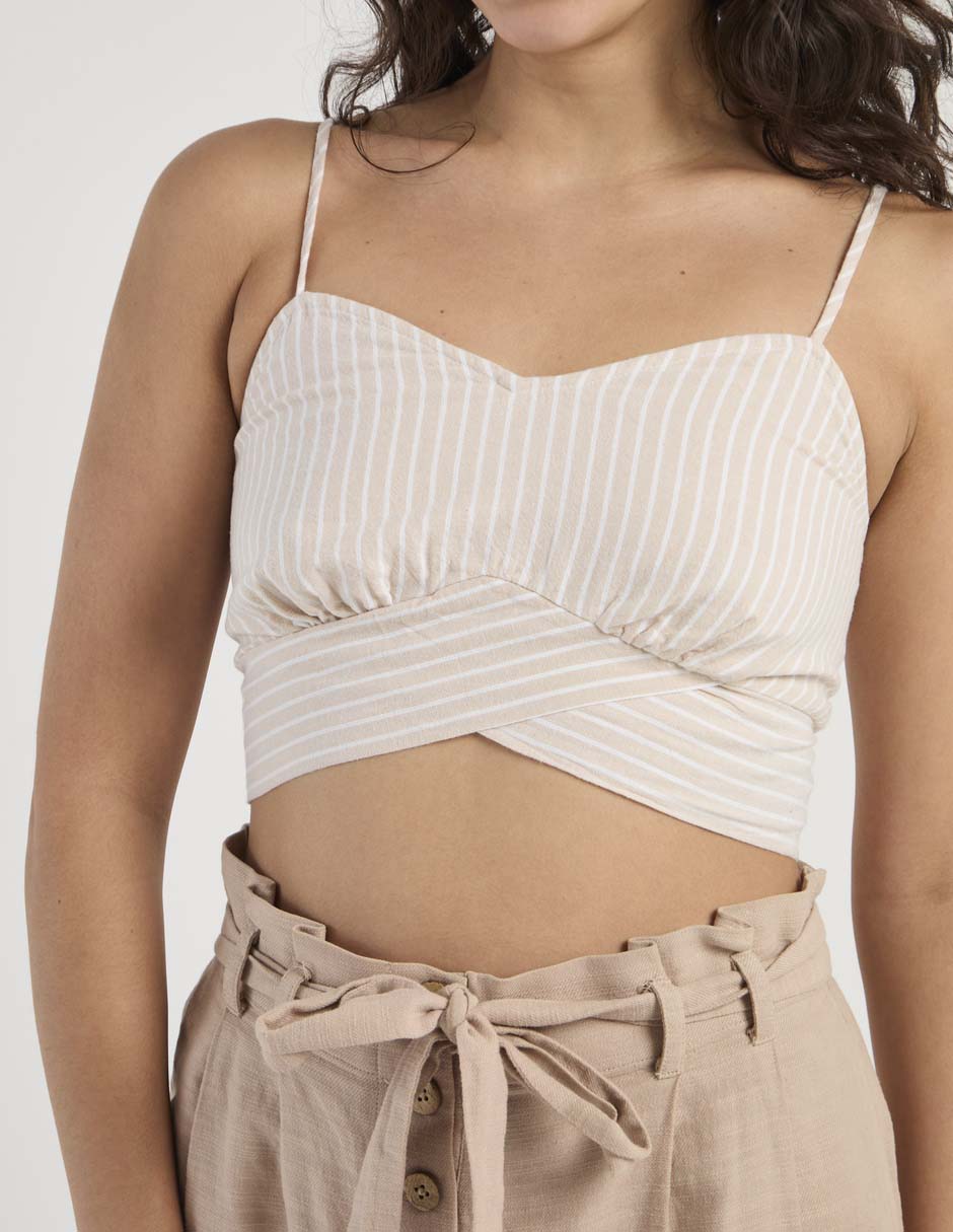 Top That's It escote corazón tirante ajustable