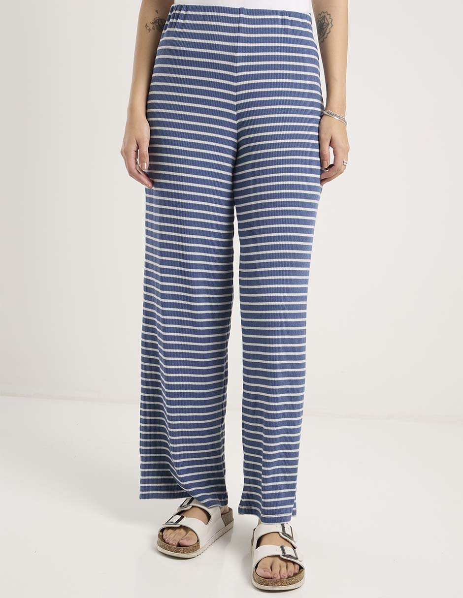 Pantalón acampanado amplio para mujer 1