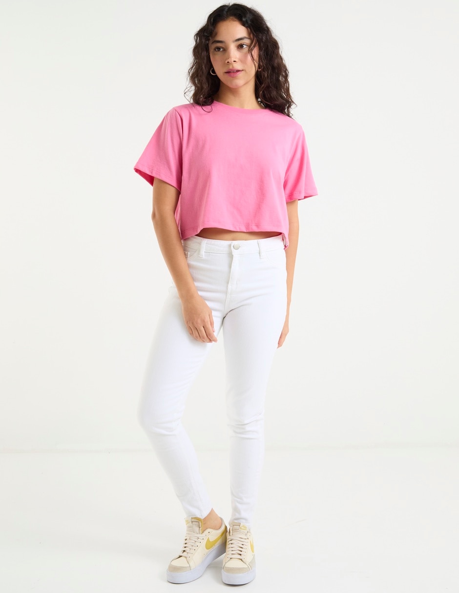 Playera manga corta That's It cuello redondo para mujer
