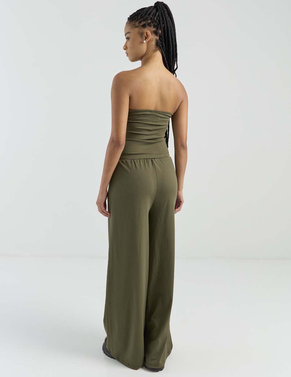 Pantalón coulotte amplio para mujer 4