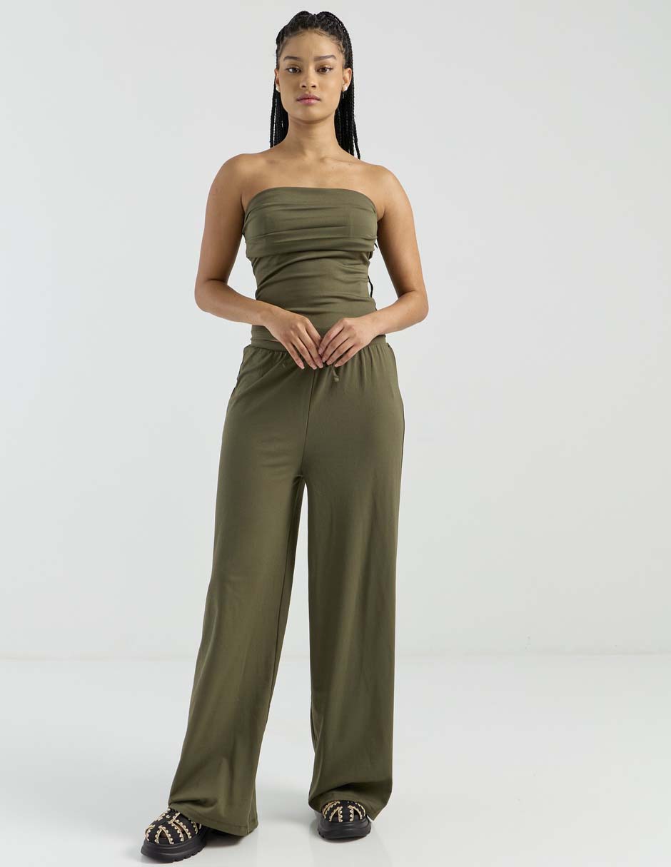 Pantalón coulotte amplio para mujer 3