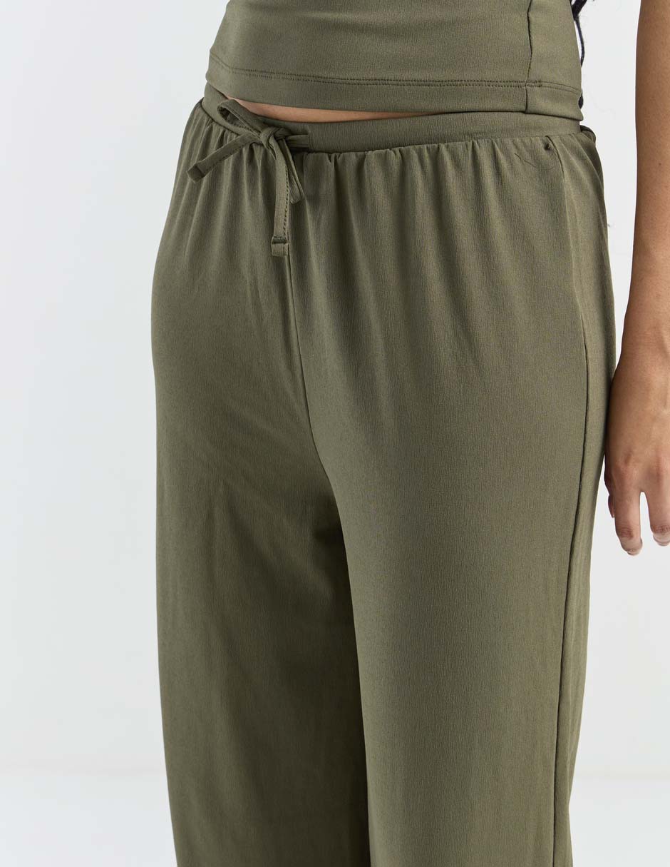 Pantalón coulotte amplio para mujer 2