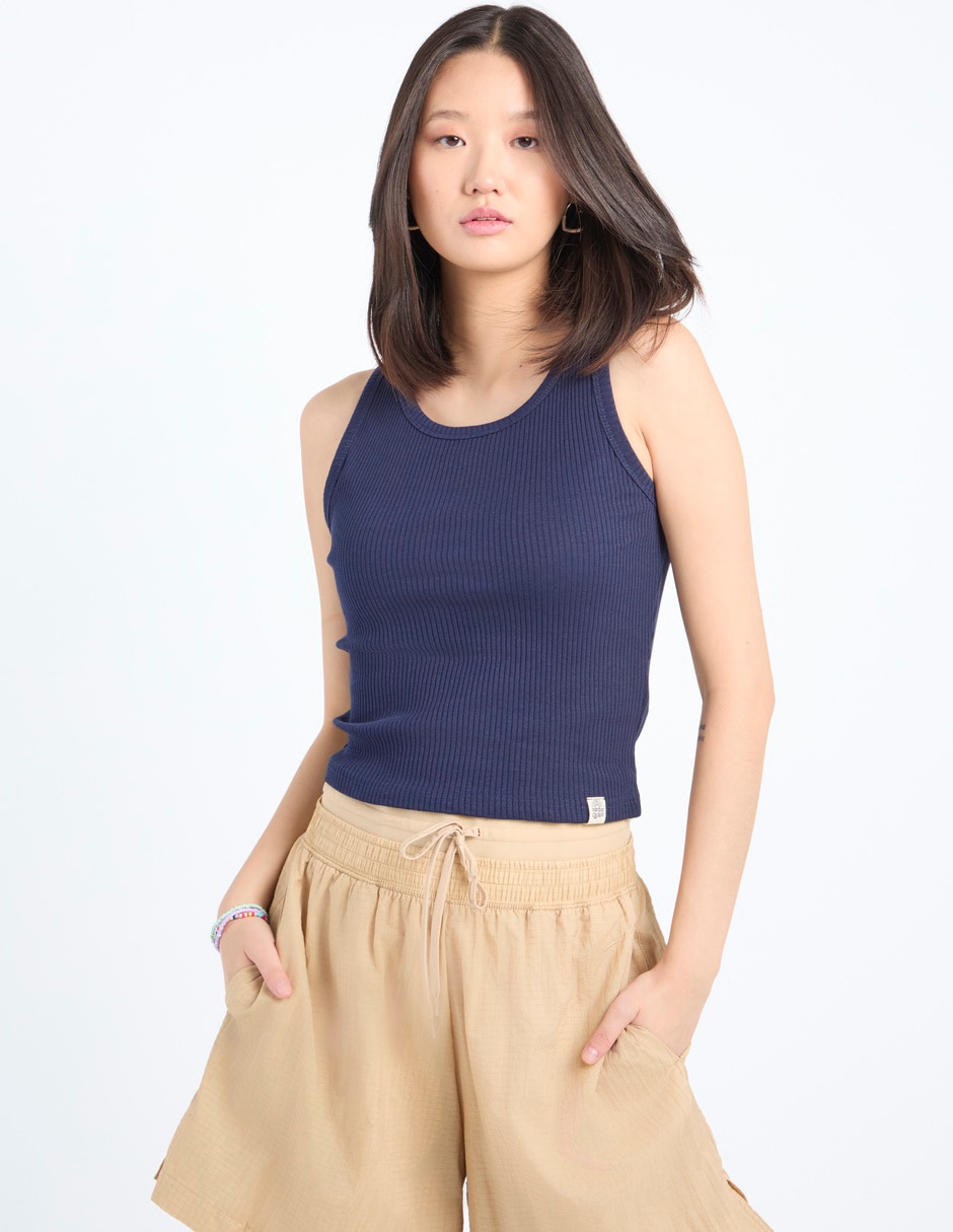 Top cuello redondo tirante ancho 2
