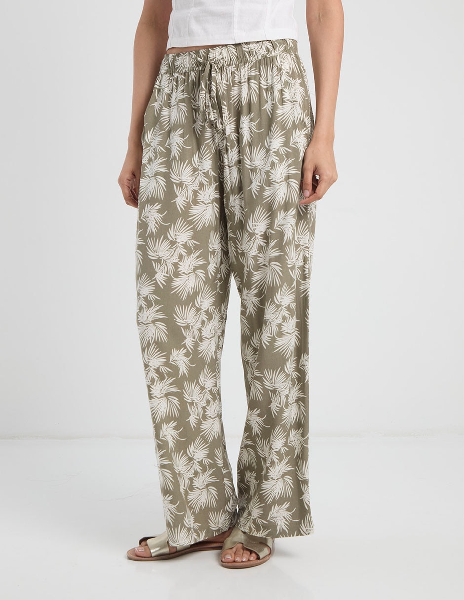 Pantalón relaxed flare para mujer