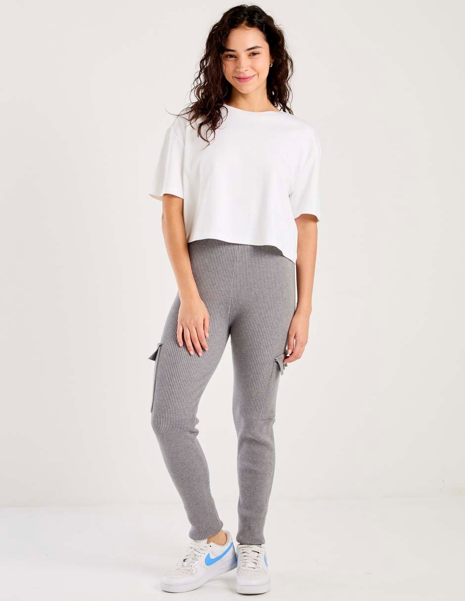 Pantalón cargo regular para mujer 6