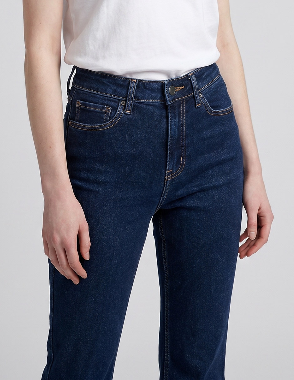 Jeans flare cintura baja para mujer 3