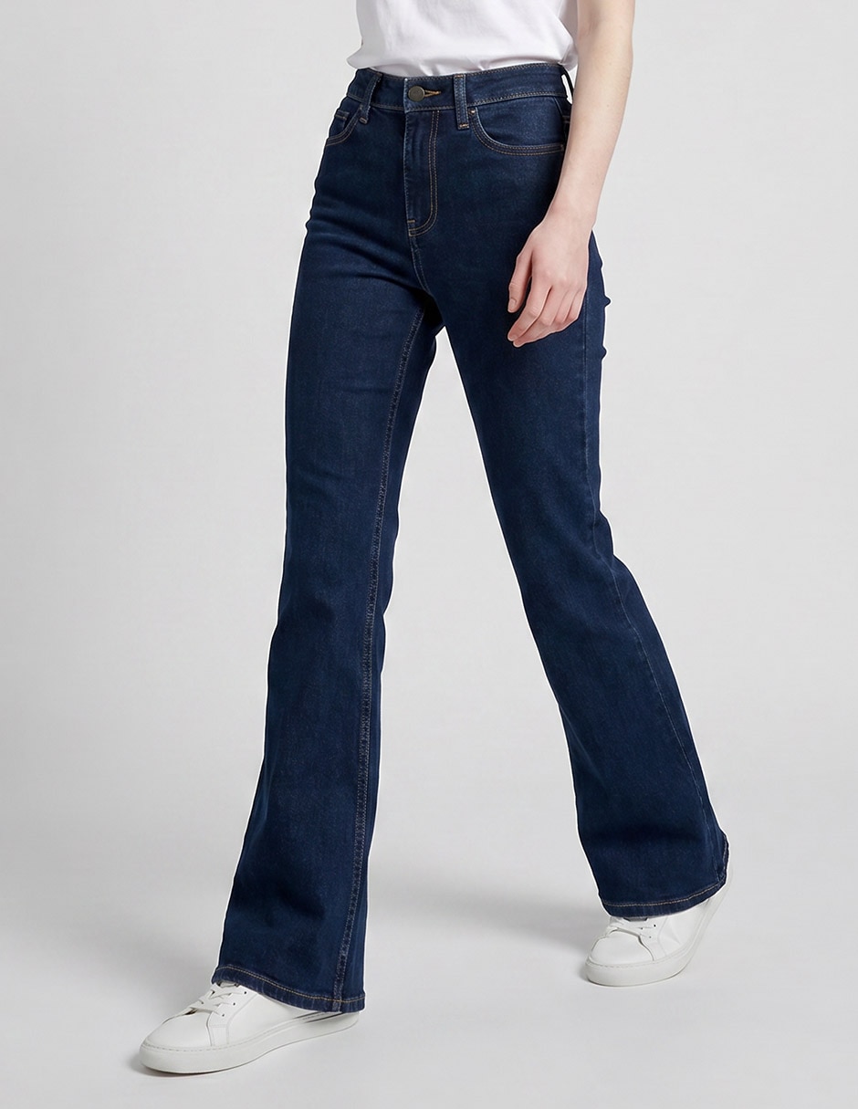 Jeans flare cintura baja para mujer Jeans flare cintura baja para mujer