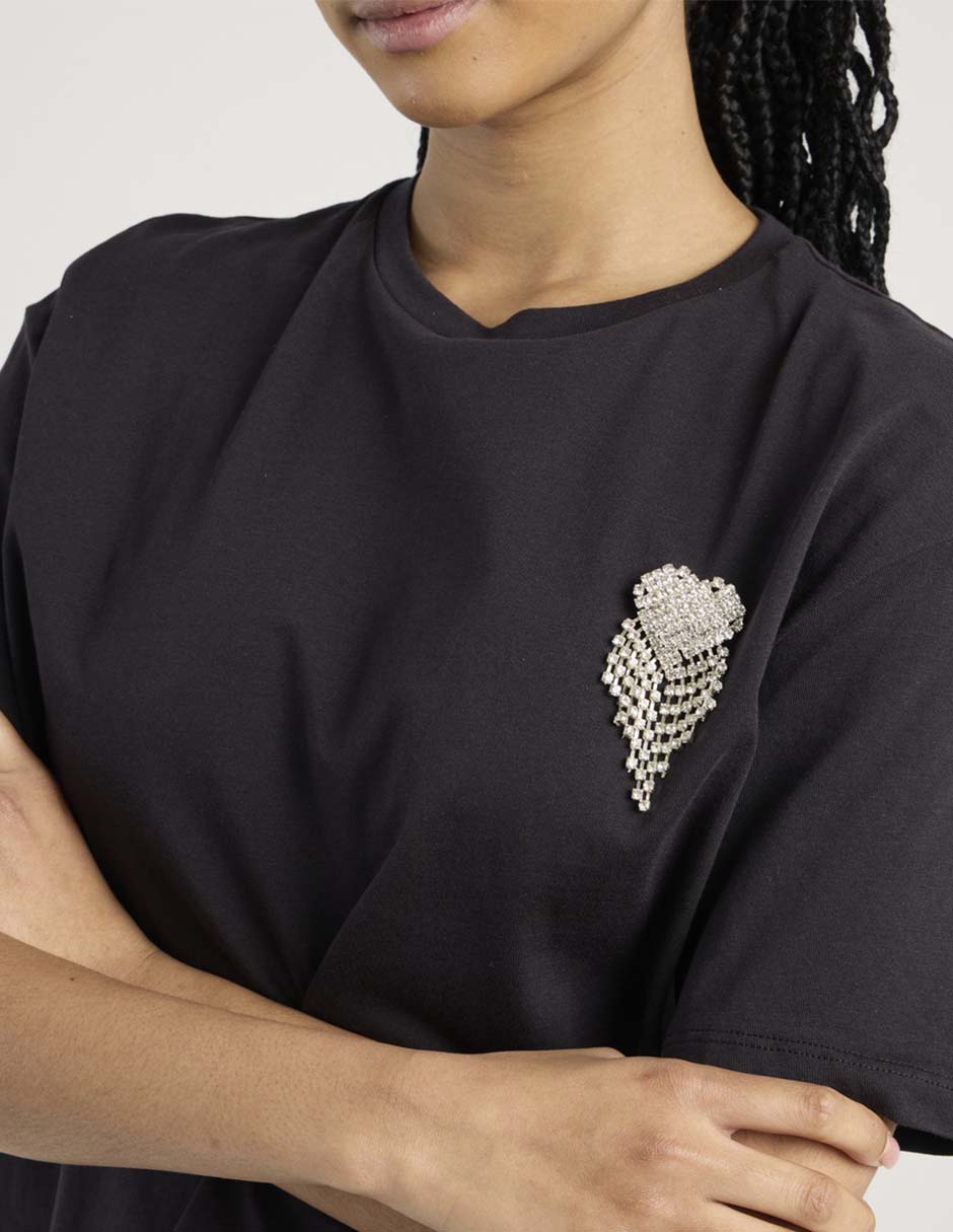 Playera manga corta cuello redondo mujer 2