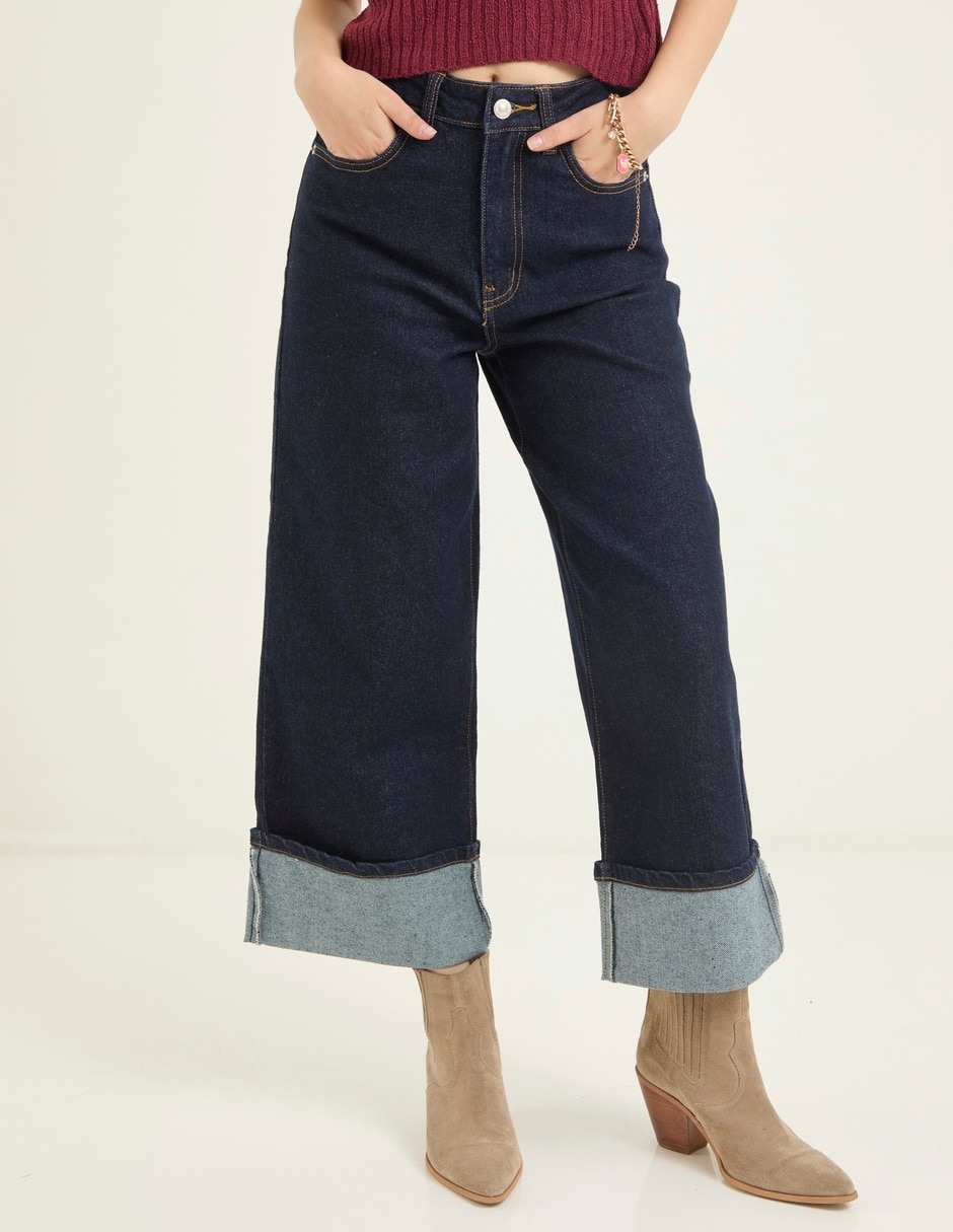 Jeans wide leg para mujer 1