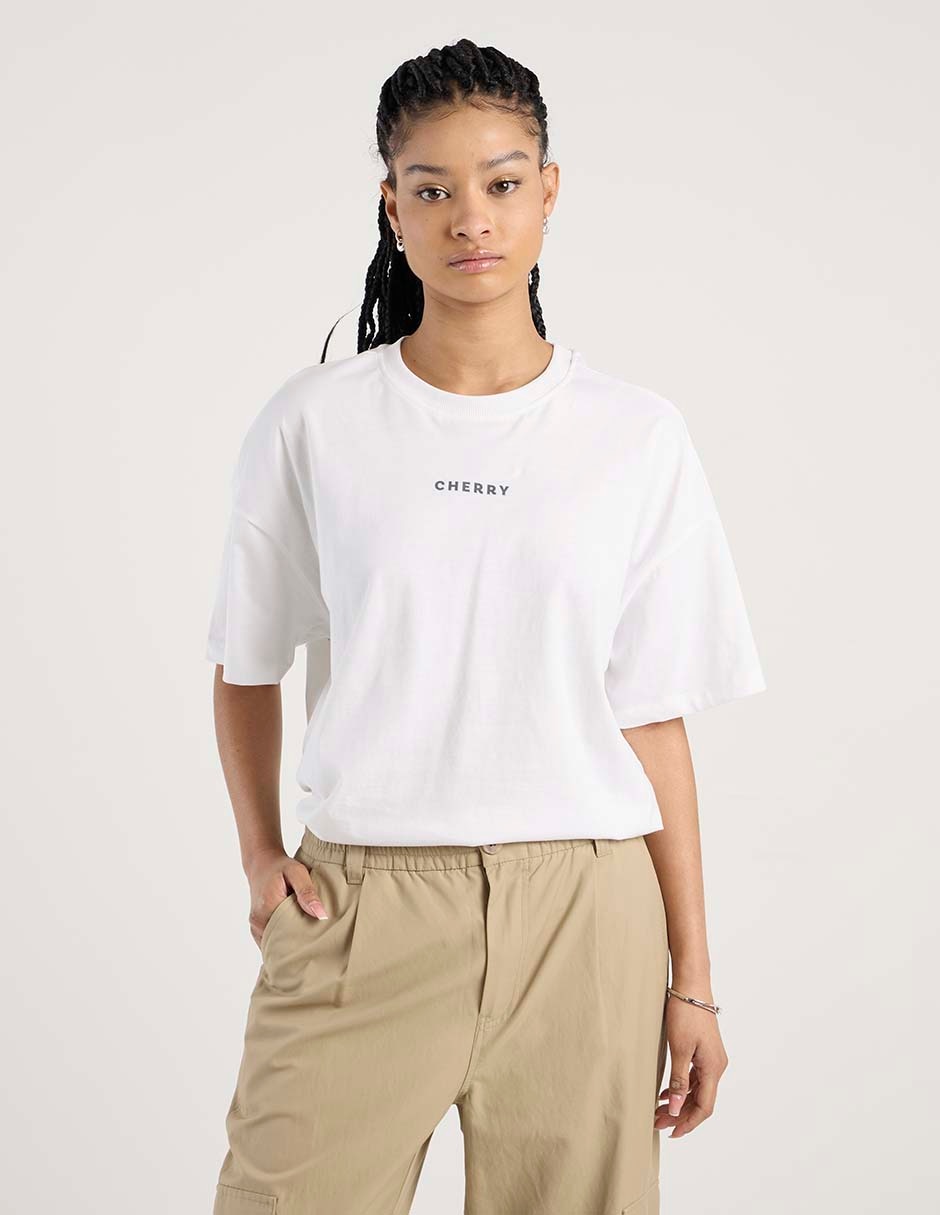 Playera manga al codo Onlcarrie cuello redondo para mujer 1