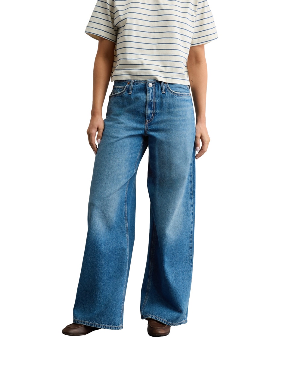 Jeans Wide leg American Eagle Fashion corte cintura para mujer