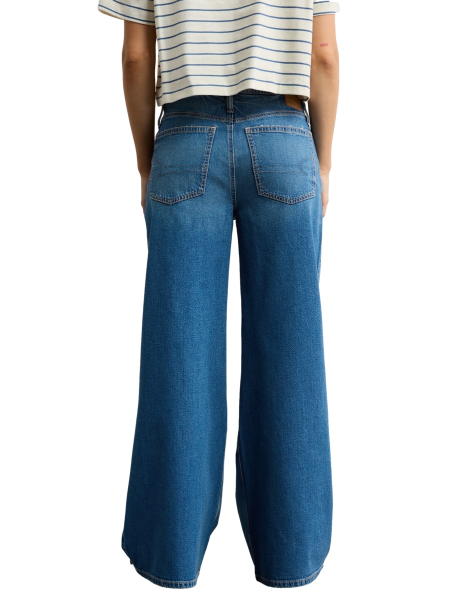Jeans Wide leg American Eagle Fashion corte cintura para mujer
