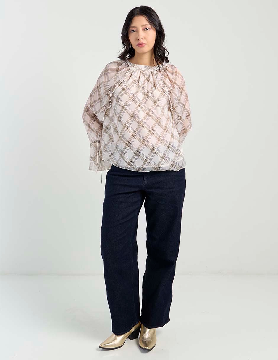 Blusa American Eagle manga larga para mujer