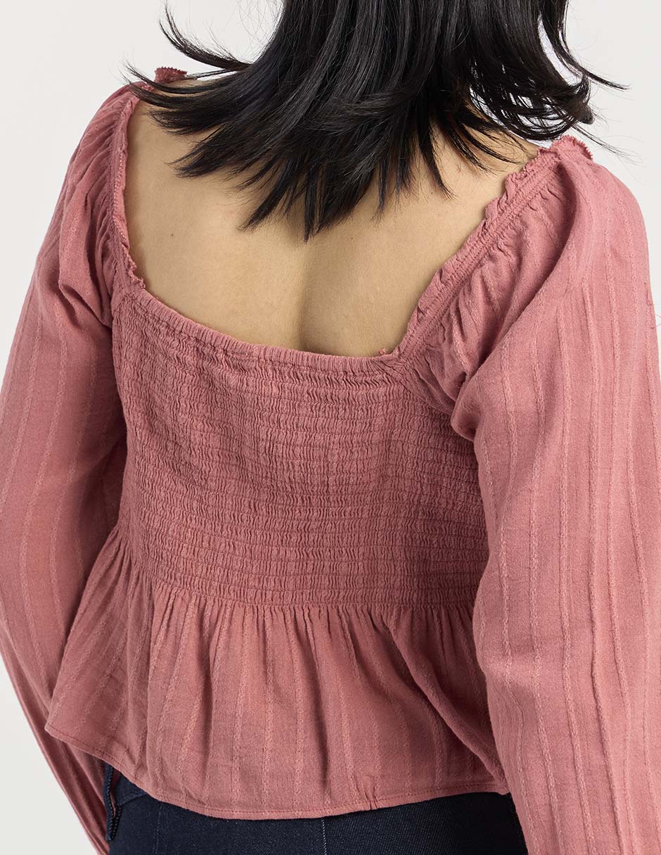 Blusa American Eagle manga larga para mujer