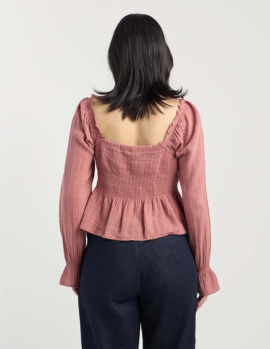 Blusa American Eagle manga larga para mujer