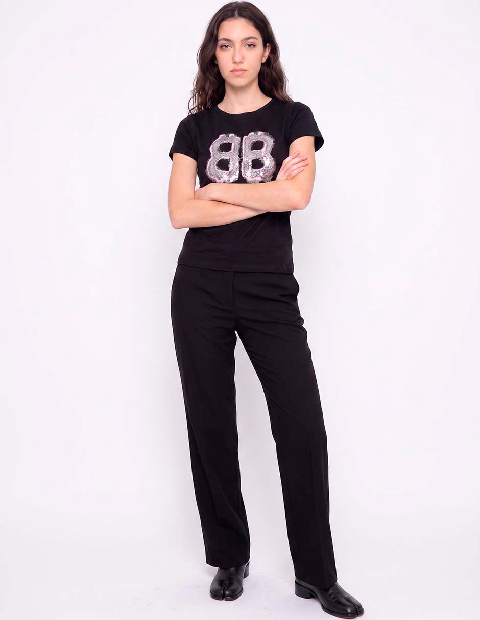 Playera manga corta cuello redondo para mujer 3