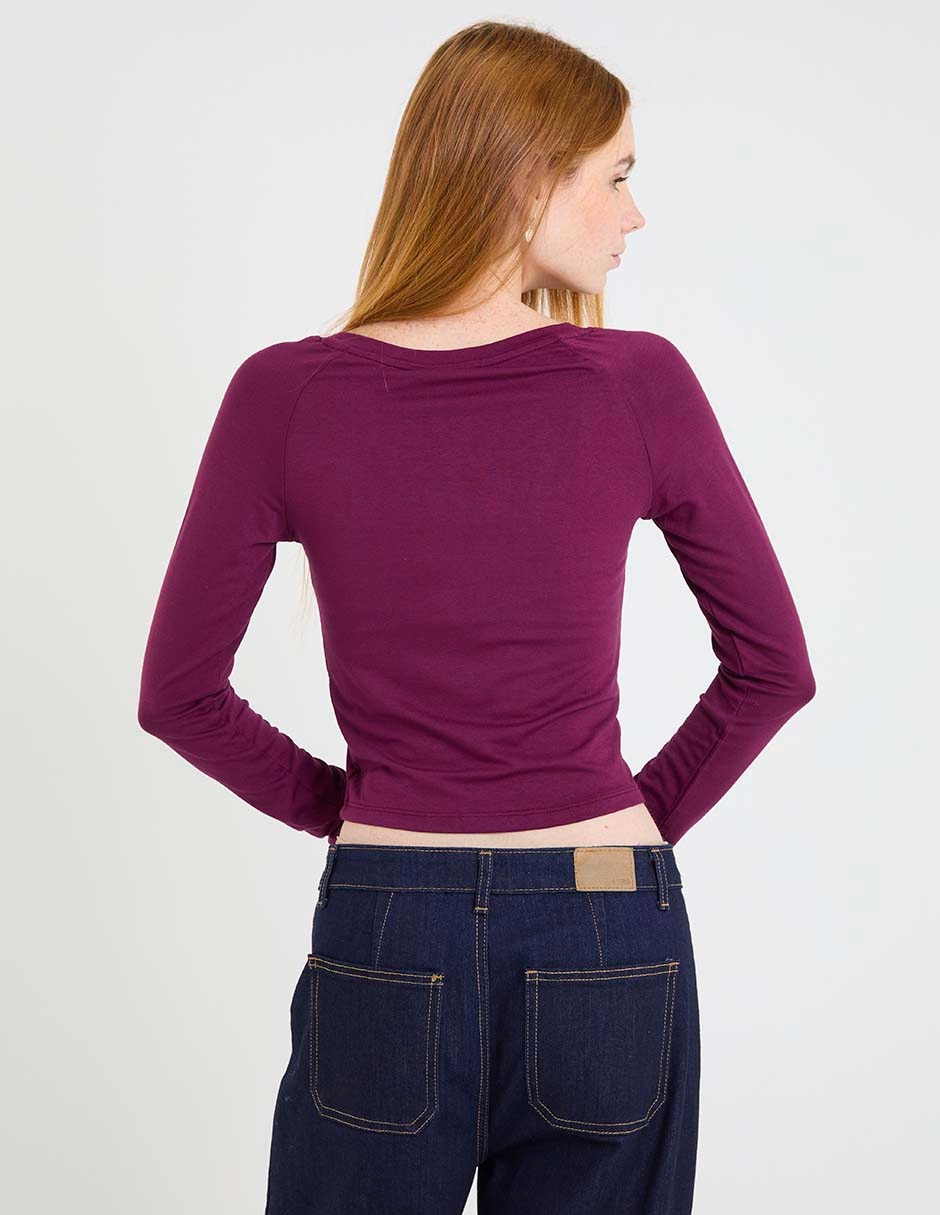Blusa manga larga para mujer 5
