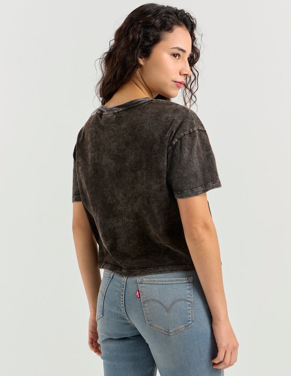 Playera manga corta cuello redondo para mujer 2