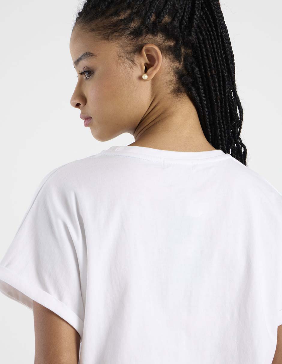 Playera manga corta cuello redondo para mujer 5