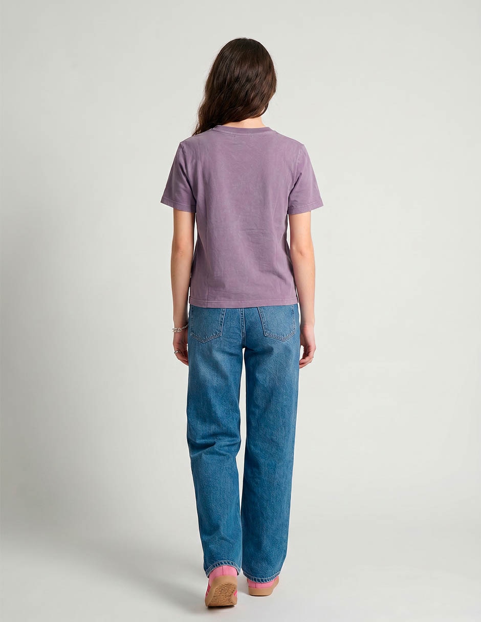 Playera manga corta cuello redondo para mujer 2