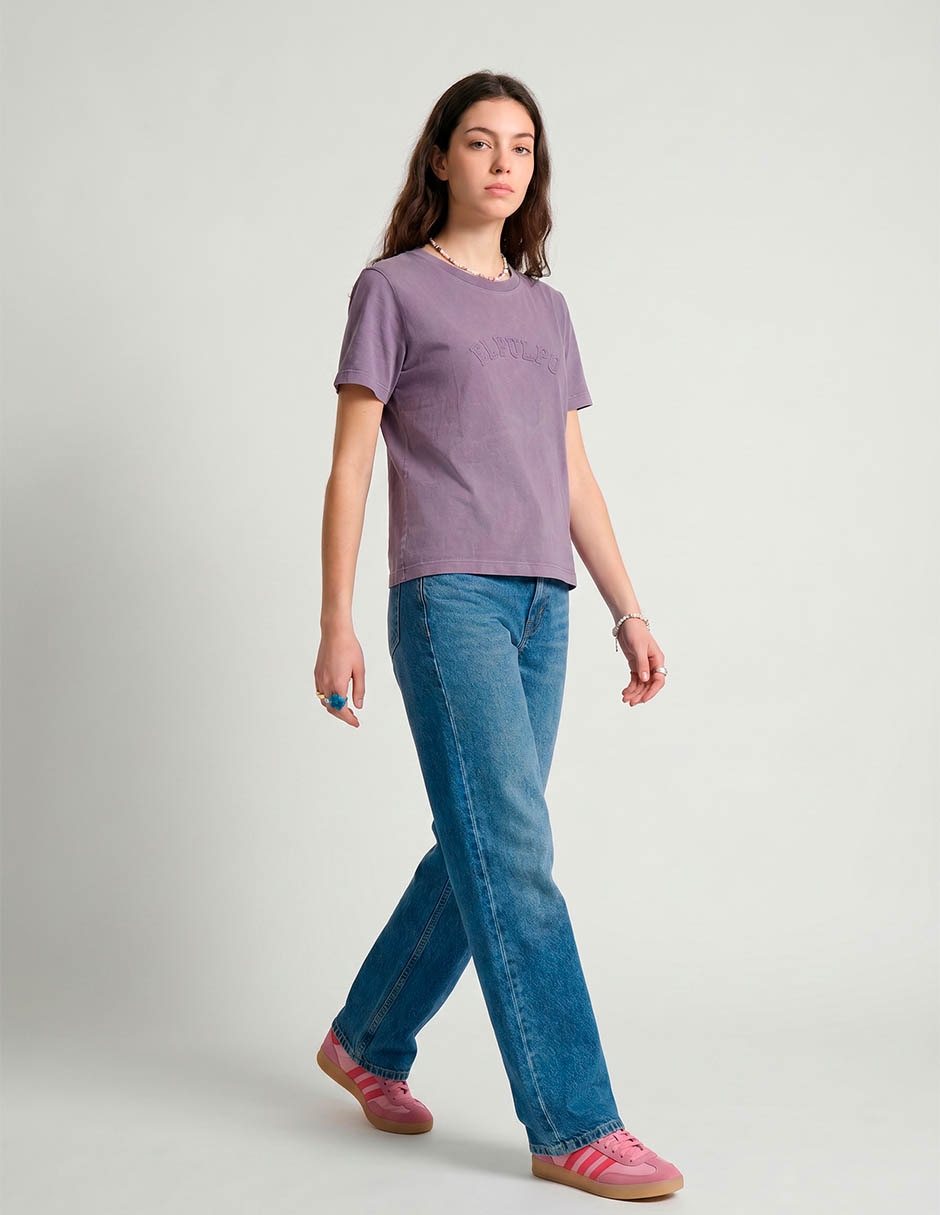 Playera manga corta cuello redondo para mujer 3