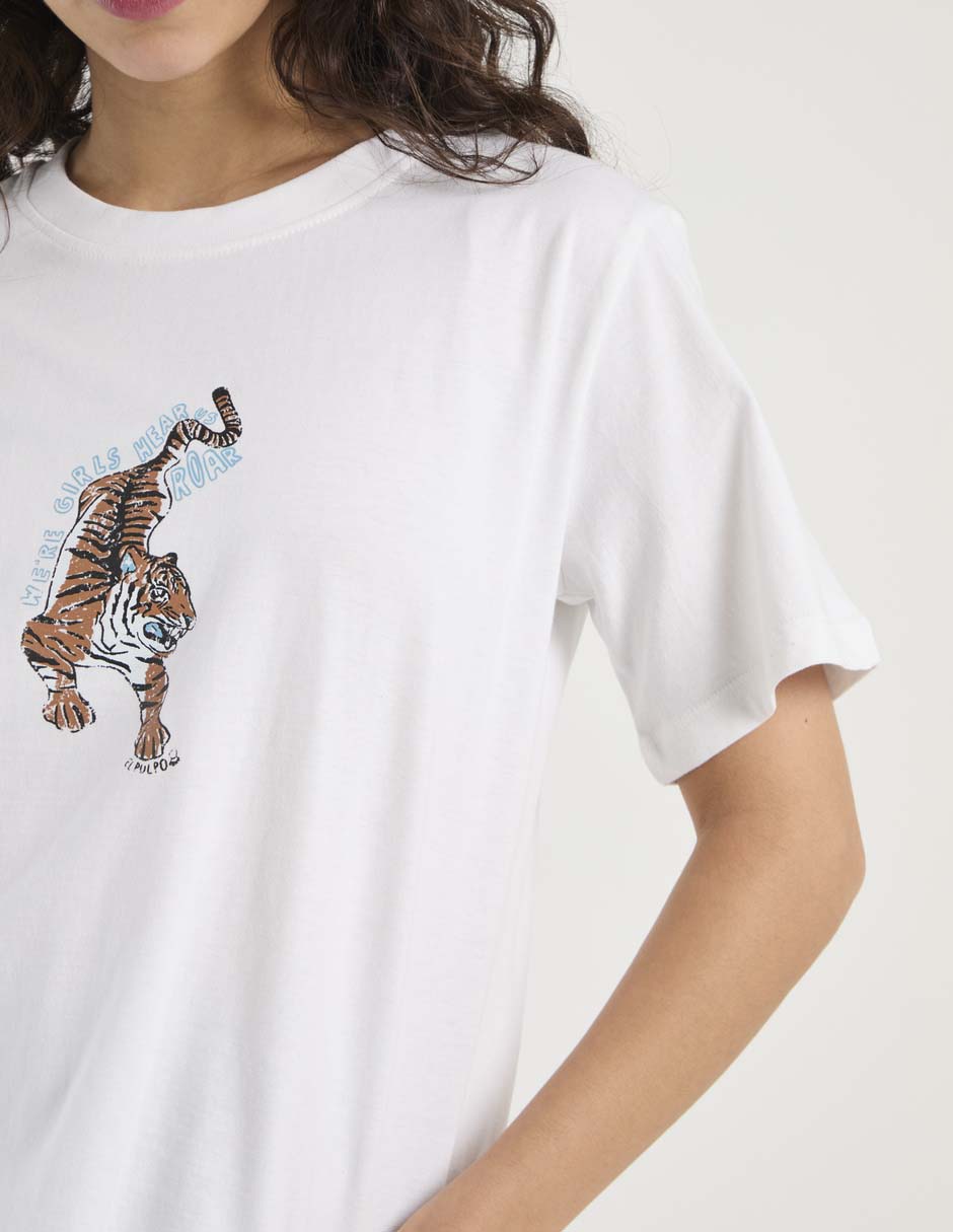 Playera manga corta cuello redondo mujer 2