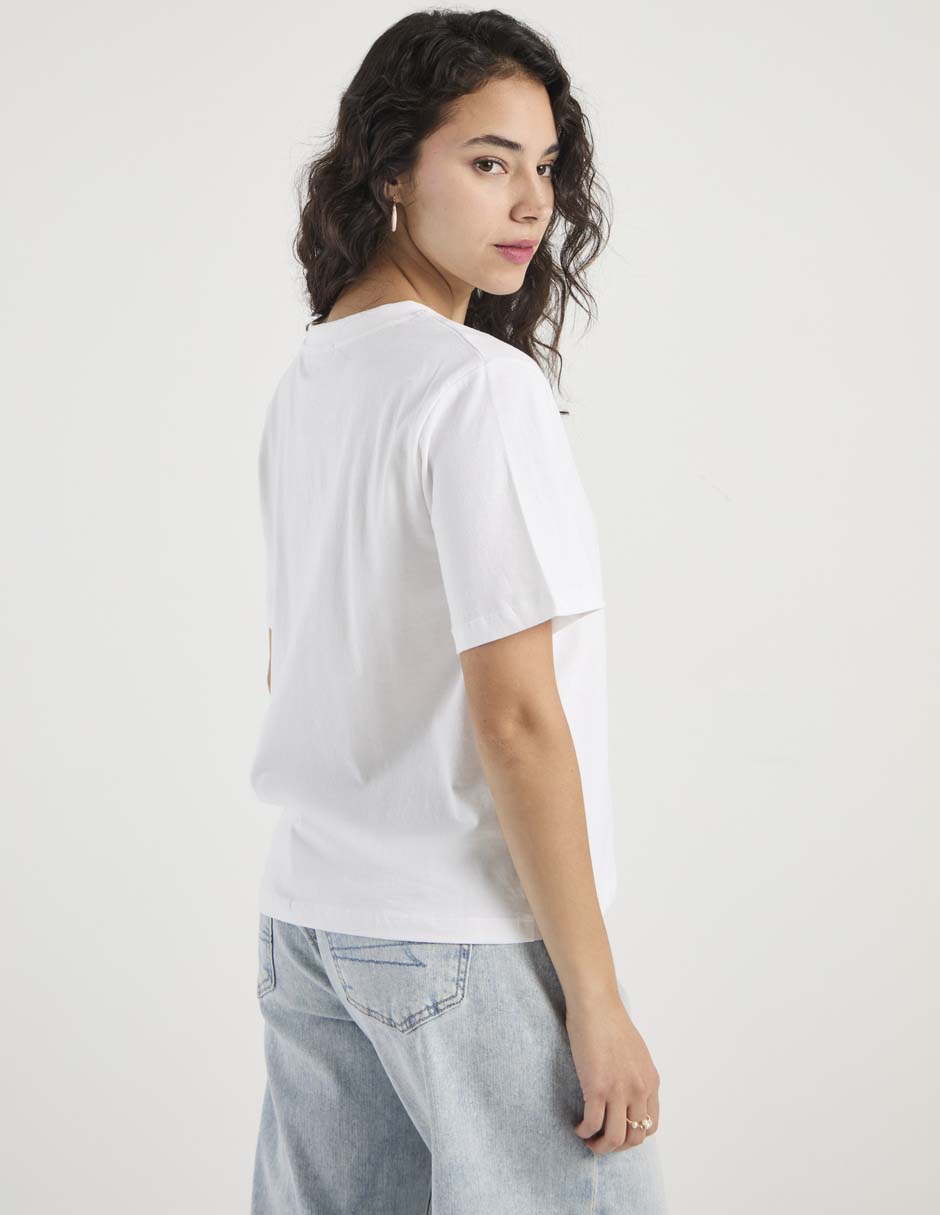 Playera manga corta cuello redondo mujer 6