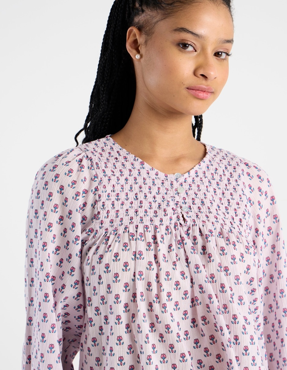 Blusa El Pulpo manga larga para mujer