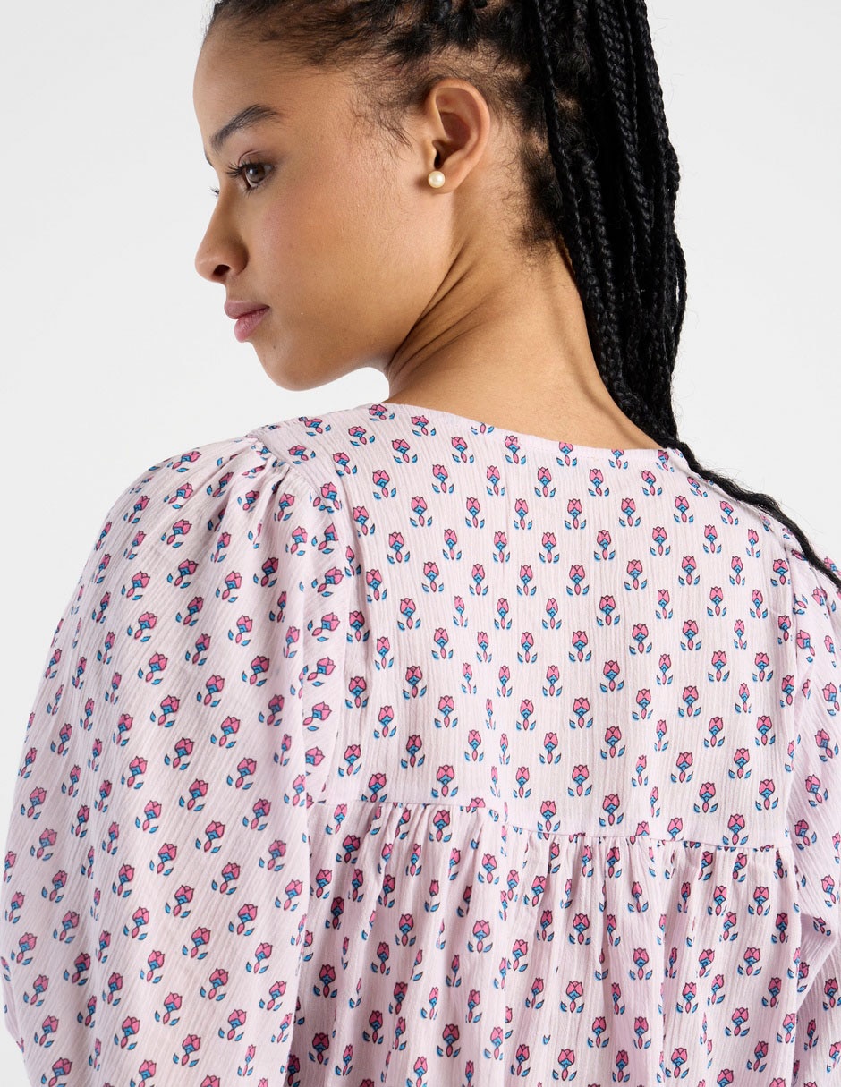 Blusa El Pulpo manga larga para mujer