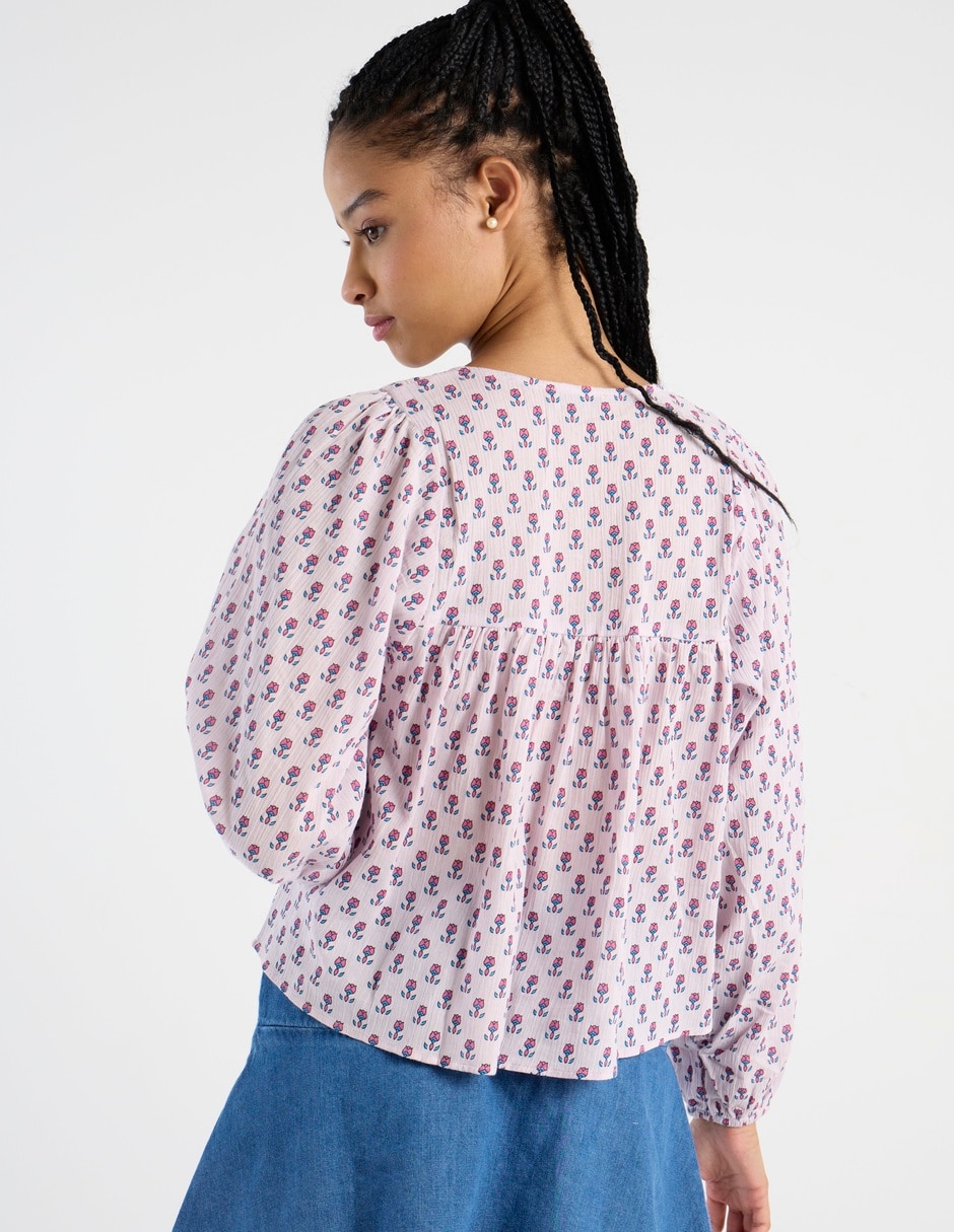 Blusa El Pulpo manga larga para mujer