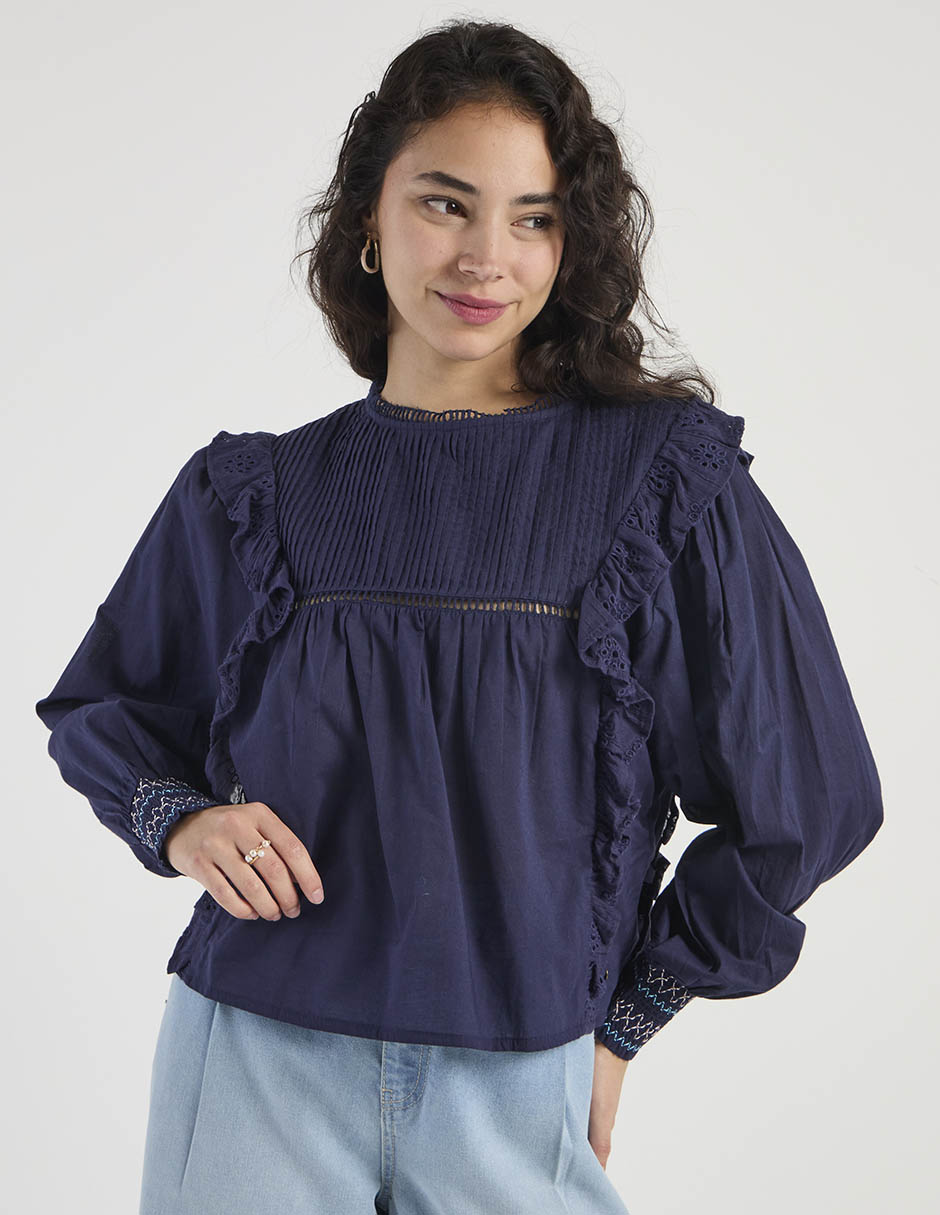 Blusa manga larga para mujer 2