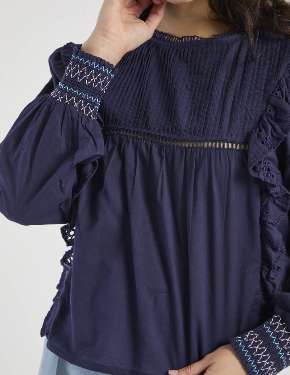 Blusa manga larga para mujer 4