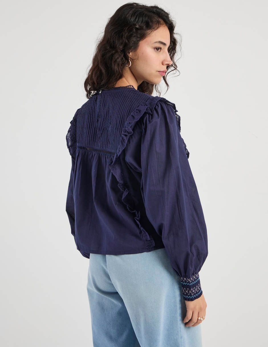 Blusa manga larga para mujer 6