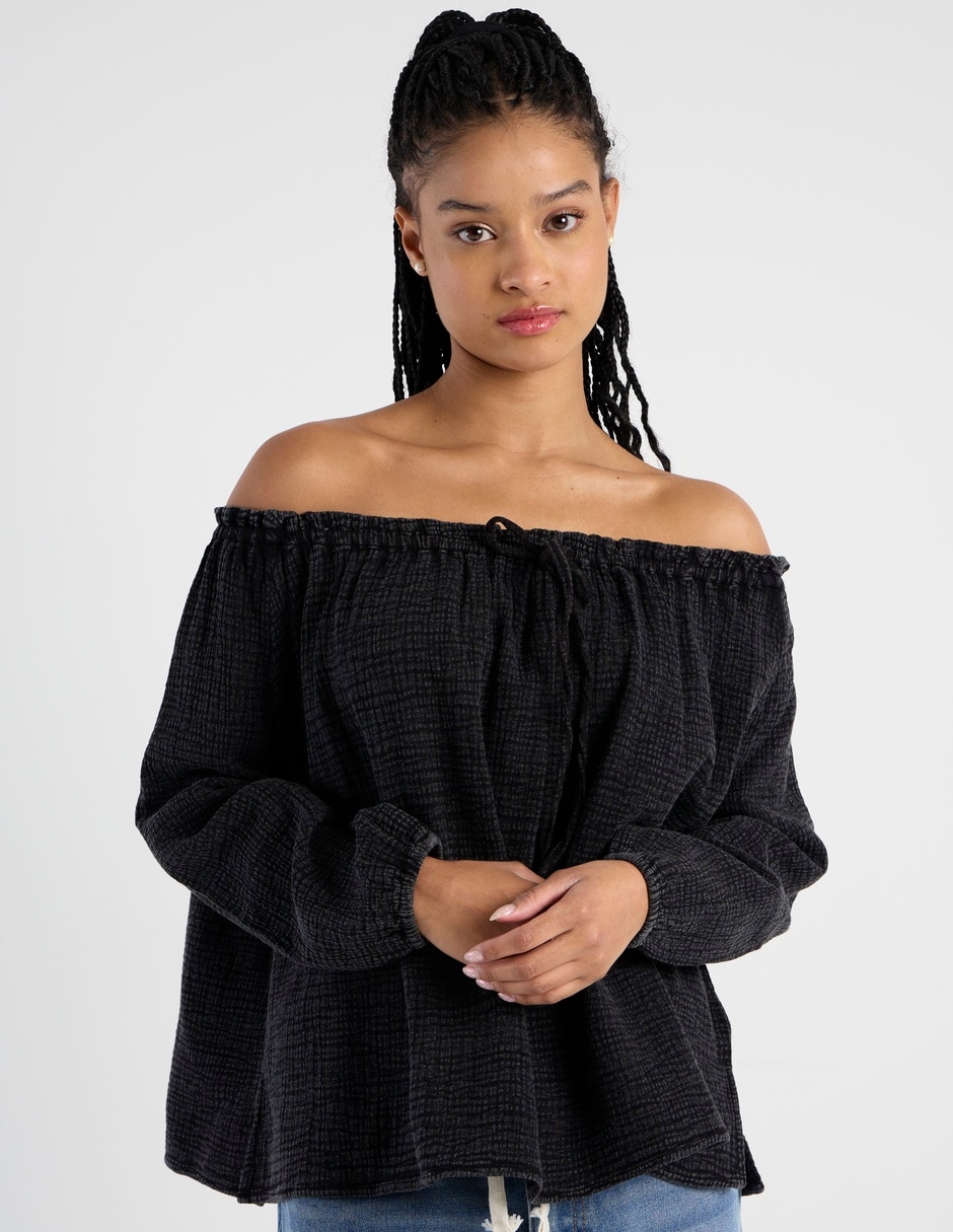 Blusa manga larga para mujer