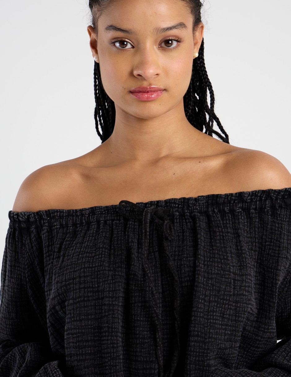 Blusa manga larga para mujer 4